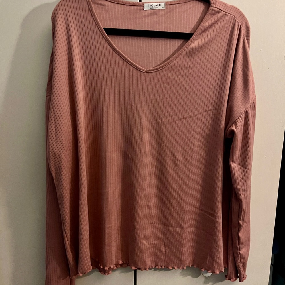 Women's Pink Long Sleeve and pants sleepwear